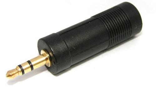 3.5mm Audio Plug Stereo To 6.3mm Audio Jack Stereo Gold (JT2-1160A)